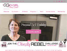 Tablet Screenshot of gogirlfitnessstudio.com
